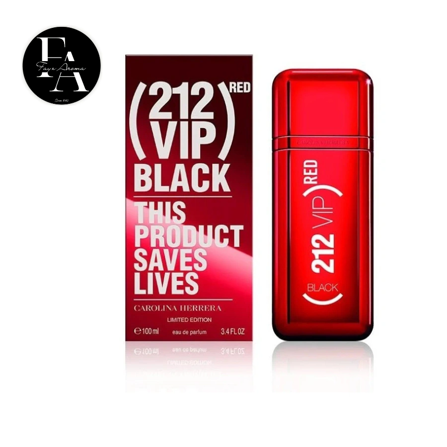 Carolina herrera 212 vip black red limited edition EDP 100 ml - Image 2