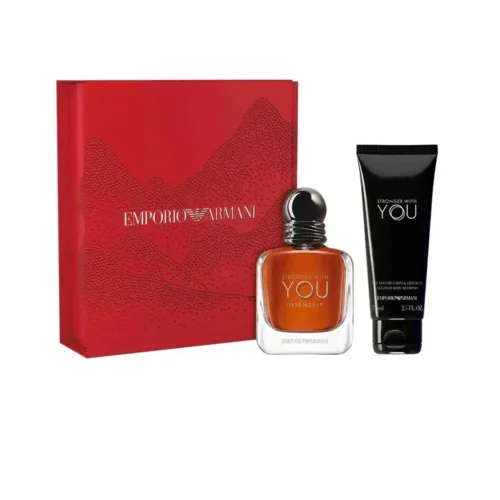 Giorgio armani stronger with you intensely EDP holiday gift set